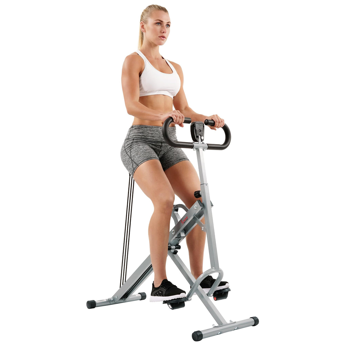 Sunny Health & Fitness Smart Row-N-Ride Kniebeugen- & Rudertrainer klappbar
