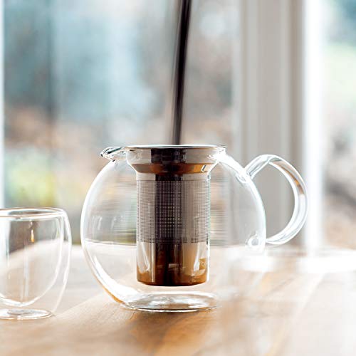 Bodum 1801-16 Assam Teebereiter mit Edelstahlfilter, 1.0 l