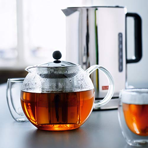 Bodum 1801-16 Assam Teebereiter mit Edelstahlfilter, 1.0 l