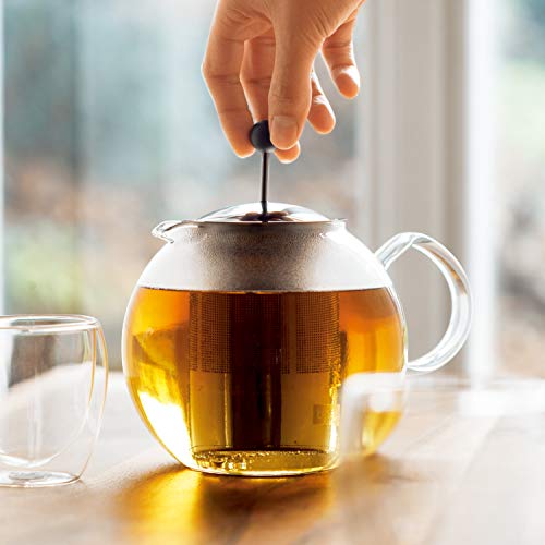 Bodum 1801-16 Assam Teebereiter mit Edelstahlfilter, 1.0 l