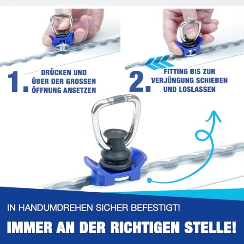 NTG Airlineschiene Fitting 900 daN - Endbeschlag mit Verzurrösen, 10 Stück