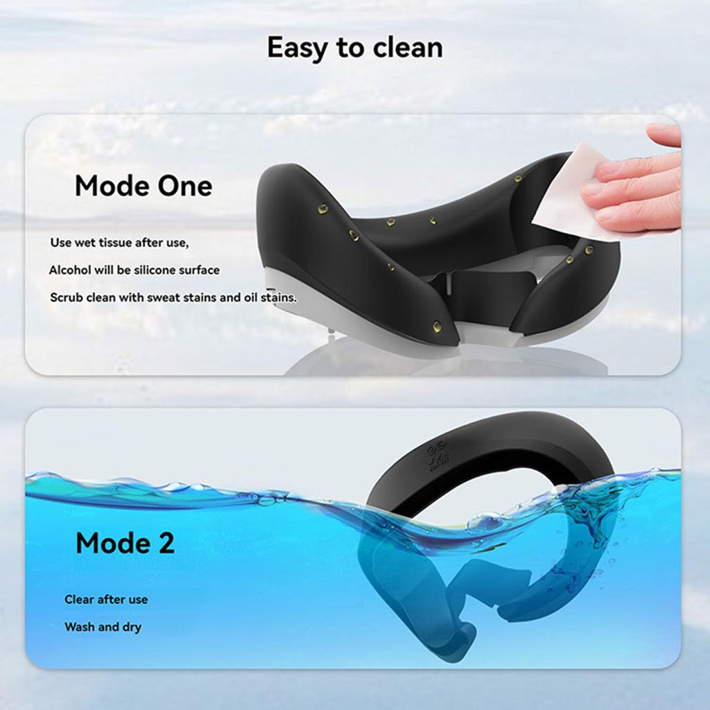 Generisch VR Gesichtsabdeckung für Pico4 Silikon Gesicht Kissen Pad Antibeschlag und auslaufsicher Ersatzbrille Zubehör (Grau)
