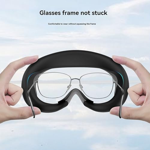 Generisch VR Gesichtsabdeckung für Pico4 Silikon Gesicht Kissen Pad Antibeschlag und auslaufsicher Ersatzbrille Zubehör (Grau)