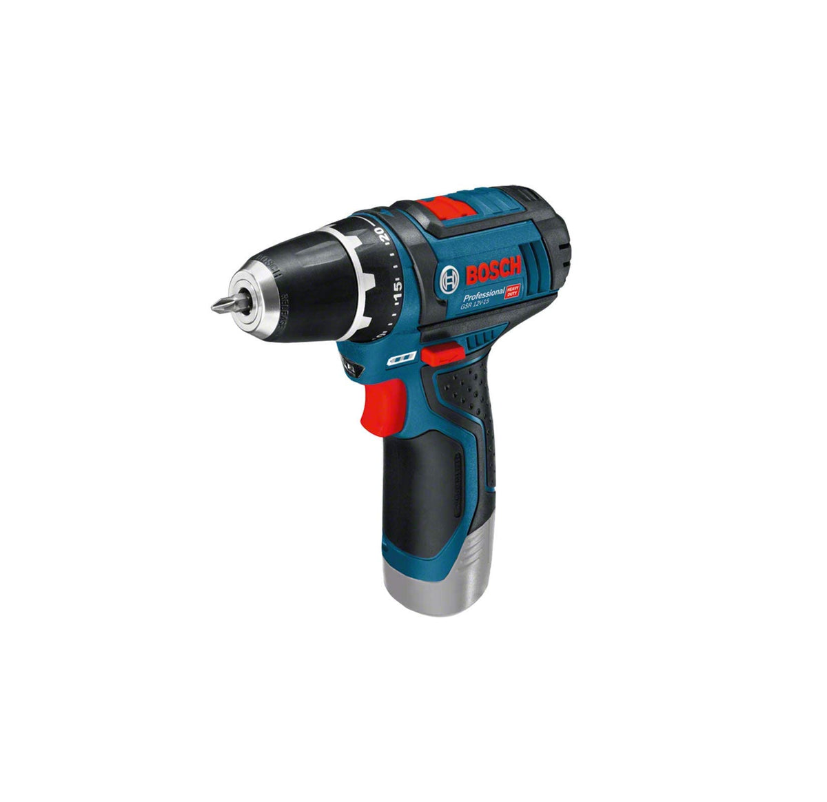 Bosch PRO 12V System Akku Bohrschrauber GSR 12V-15 (inkl. 2x2.0 Akku, Ladegerät, 39tlg.-Zubehör-Set, Werkzeugtasche) - Amazon Exclusive