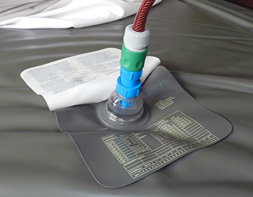 Wasserbett Füll- und Entleerungsadapter Blue Magic mit Gardena-kompatiblem Schlauchanschluss