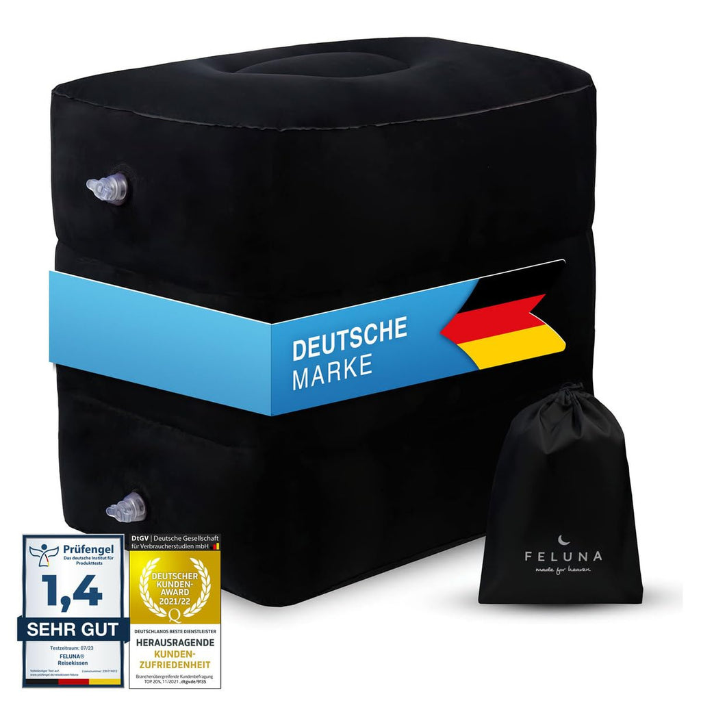 FELUNA® Fußstütze Flugzeug 42x38x45cm Reisebett Sitzverlängerung Kinder