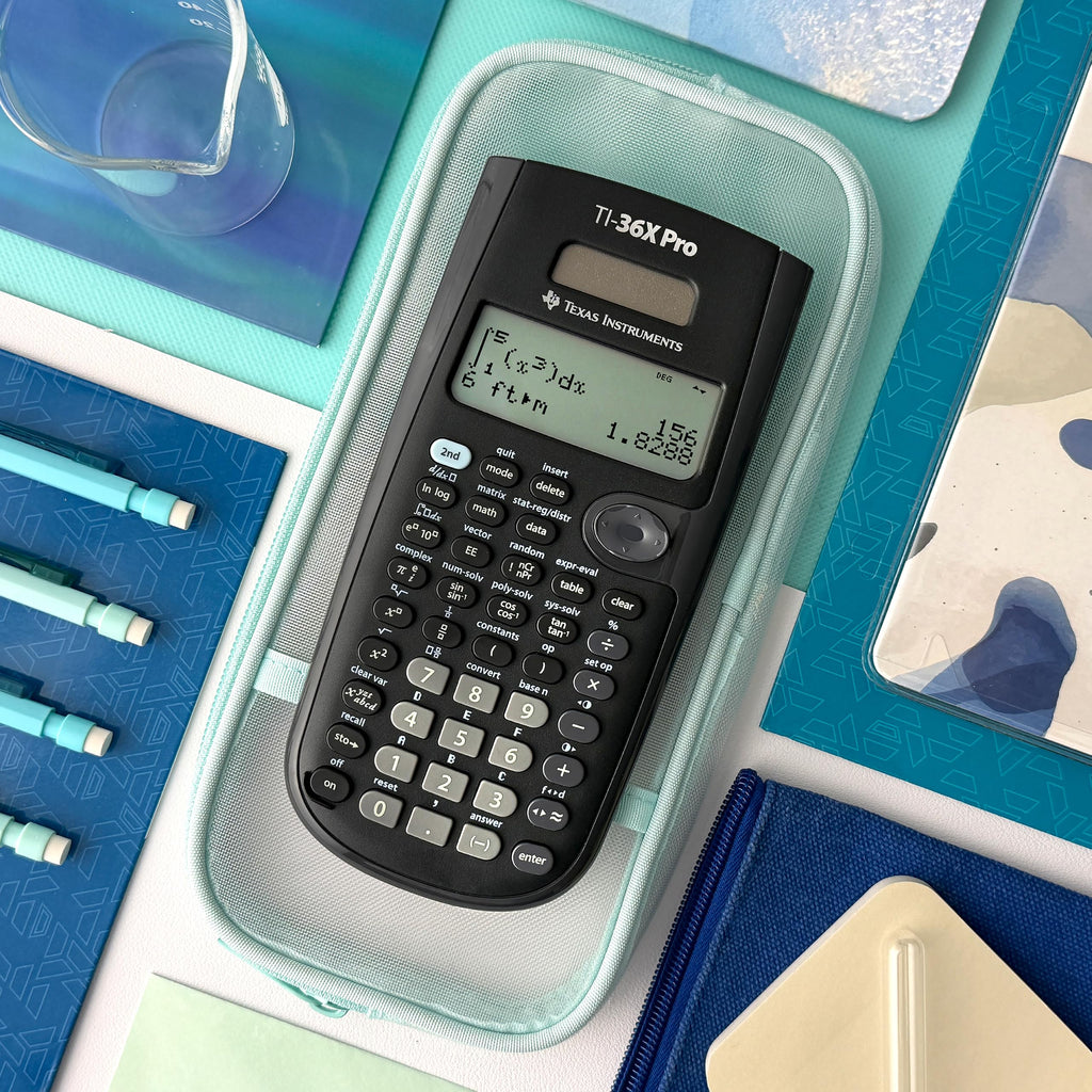 Texas Instruments TI-36X PRO Schulrechner (4-zeilig), nur mit französischer Anleitung und Sprache, 36PRO/TBL/1L1, BLACK
