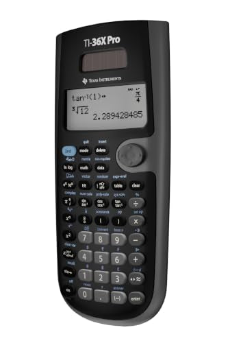 Texas Instruments TI-36X PRO Schulrechner (4-zeilig), nur mit französischer Anleitung und Sprache, 36PRO/TBL/1L1, BLACK