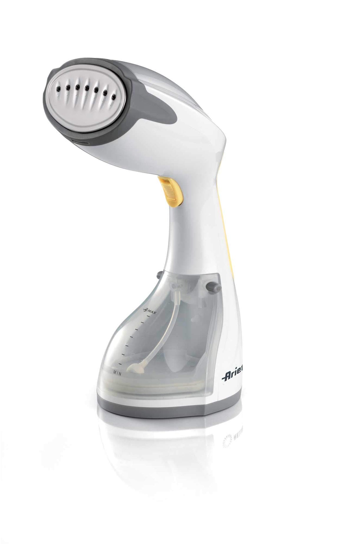 Ariete 4167 Vertikalmangel, 1200 W, Edelstahlplatte, Dampf 20 g/min, Fassungsvermögen 260 ml, Weiß