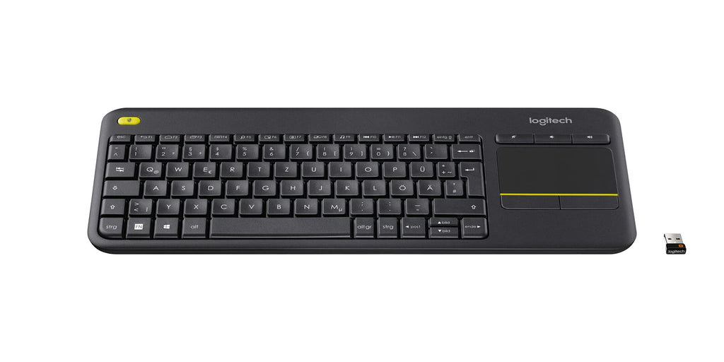 Logitech K400 Plus Kabellose Touch-TV-Tastatur mit integriertem -DEU QWERTZ