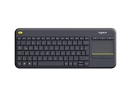 Logitech K400 Plus Kabellose Touch-TV-Tastatur mit integriertem -DEU QWERTZ