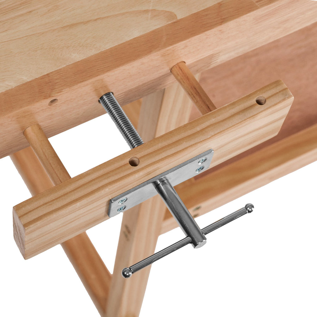 tectake® Werkbank Holz, Werkbank mit Schraubstock, Hobelbank, Arbeitstisch für Werkstatt, Arbeitstisch Werkstatt, Tischler Werkzeug, Werktisch - L