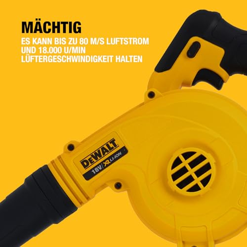 DEWALT 18V XR Kompaktes Gebläse mit Variabler Drehzahl, DCV100-XJ