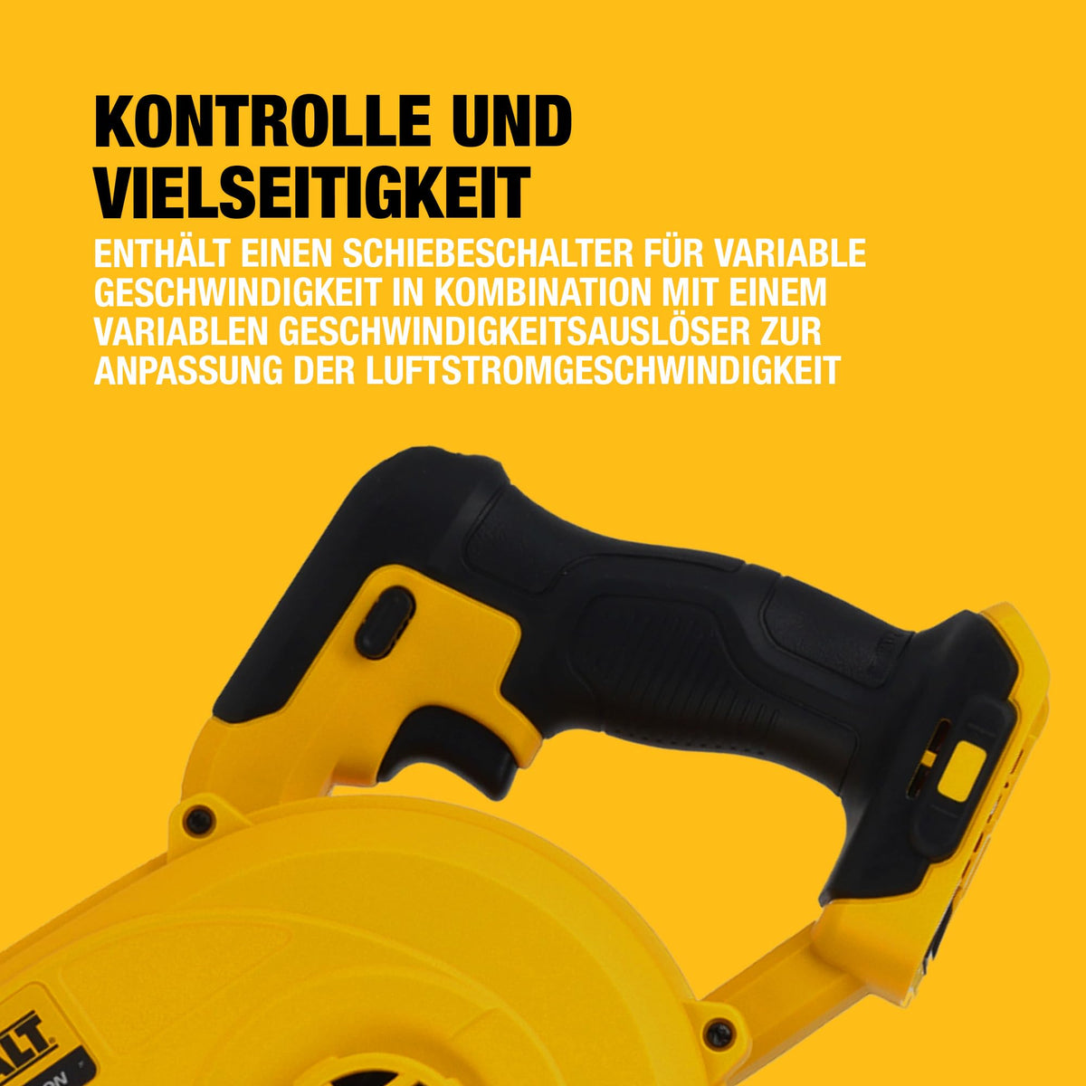 DEWALT 18V XR Kompaktes Gebläse mit Variabler Drehzahl, DCV100-XJ