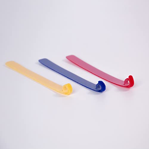 Klett-Kabelbinder mit Schlaufe 17 cm, 10 Stück, bunt
