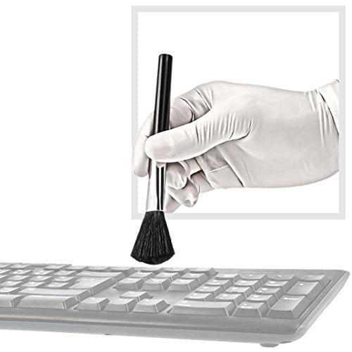 Handlicher Staub- Dust- Weiche Reinigungspinsel 15cm - für Kamera Objektiv Tastatur Modelbau etc.