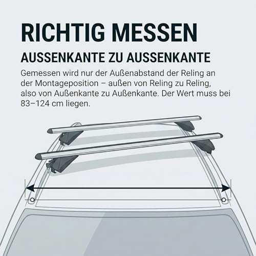 Alu Relingträger VDP XL135 kompatibel mit Citroen Berlingo ab 96 bis abschliessbar