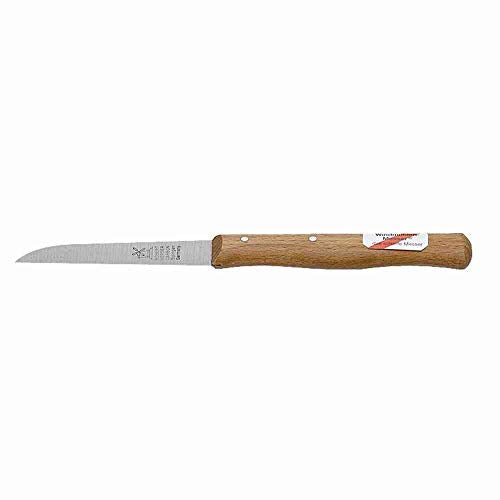 Windmühlen 1385 Gemüsemesser mit gerader Klinge, langer 85 mm Griff aus Buche