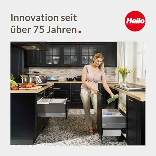 Hailo AS Terzett 10/10/10 dunkelgrau - 3666131 Einbau Abfallsammler
