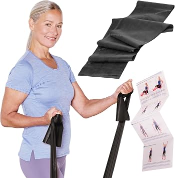 TheraBand 2,50m im PE Beutel mit Anleitung | Fitnessband | Gymnastikband