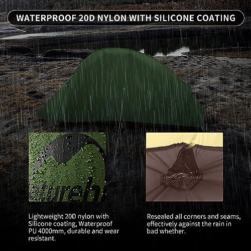 Naturehike Cloud up 2 Campingzelt Ultraleichtes Zelt 2 Personen 3-4 Saison Wasserdichtes Zelt für Rucksack Wandern