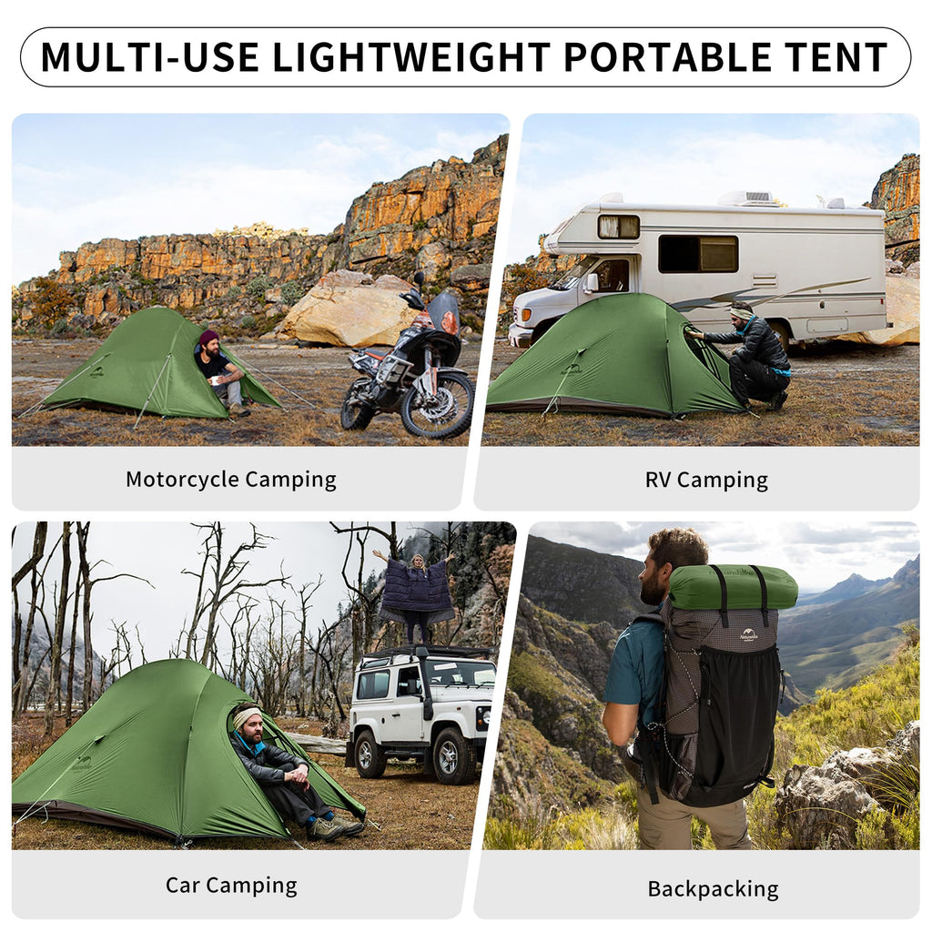 Naturehike Cloud up 2 Campingzelt Ultraleichtes Zelt 2 Personen 3-4 Saison Wasserdichtes Zelt für Rucksack Wandern
