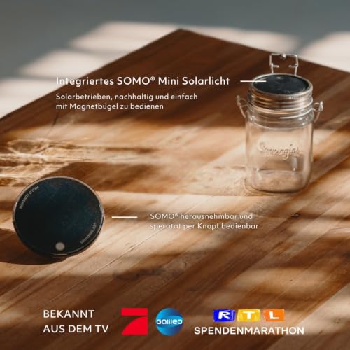 SONNENGLAS® Sonnenlaterne Mini Original (250ml · inkl. SOMO Solarlicht)