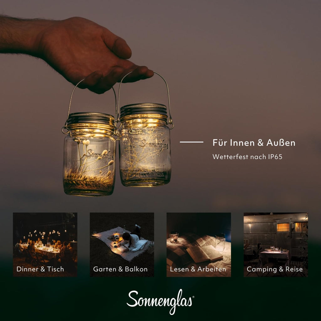 SONNENGLAS® Sonnenlaterne Mini Original (250ml · inkl. SOMO Solarlicht)