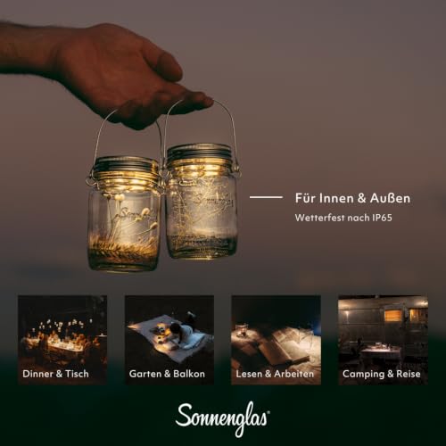SONNENGLAS® Sonnenlaterne Mini Original (250ml · inkl. SOMO Solarlicht)
