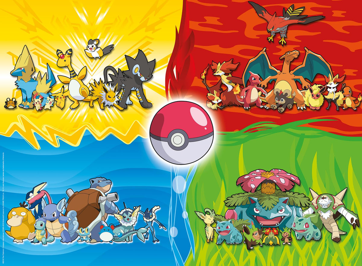Ravensburger Puzzle Pokémon Typen - 150 XXL Teile Puzzle ab 7 Jahre