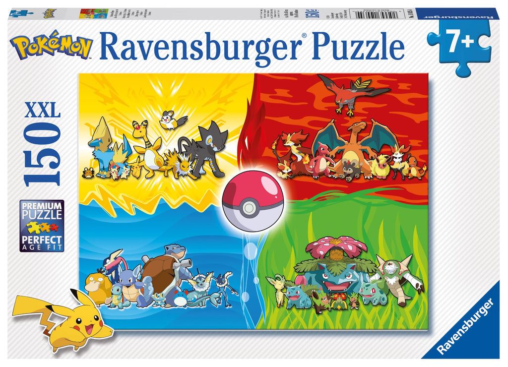 Ravensburger Puzzle Pokémon Typen - 150 XXL Teile Puzzle ab 7 Jahre