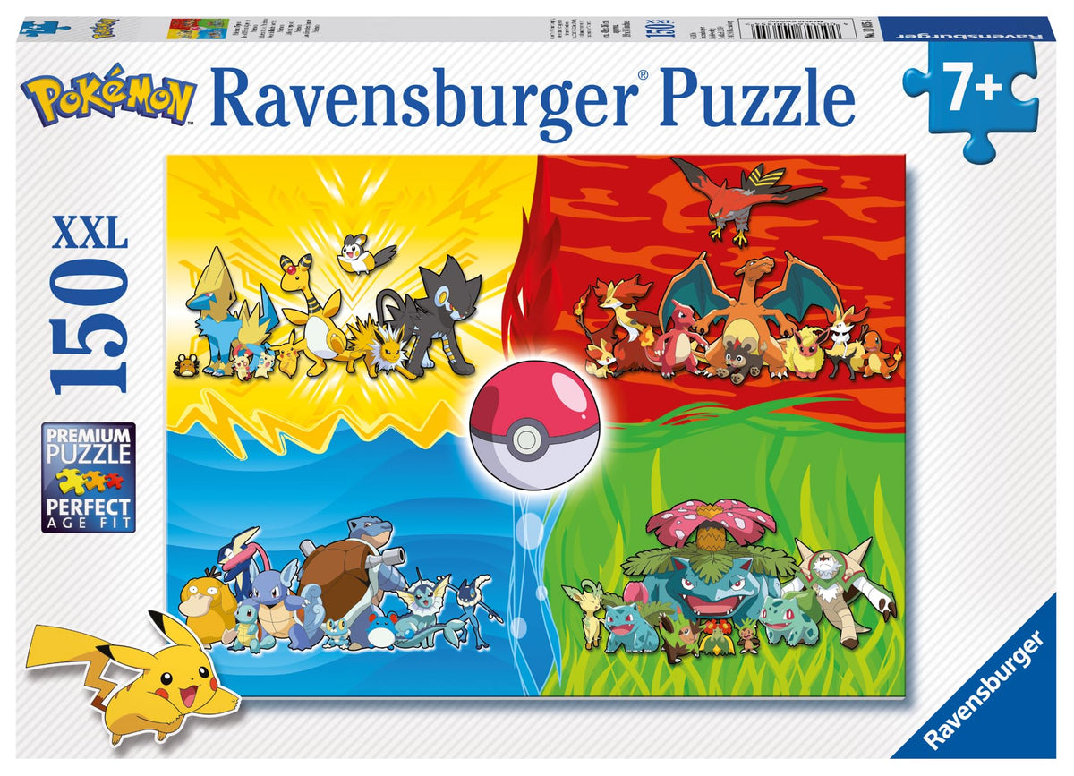 Ravensburger Puzzle Pokémon Typen - 150 XXL Teile Puzzle ab 7 Jahre