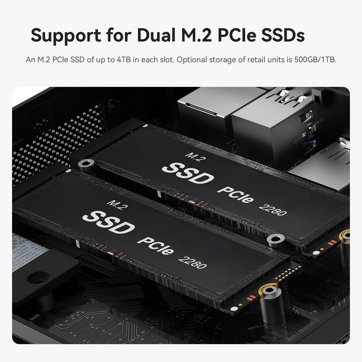 Beelink Mini PC SER5 MAX, Ryzen 7 7735U(8C/16T, bis zu 4,75GHz)