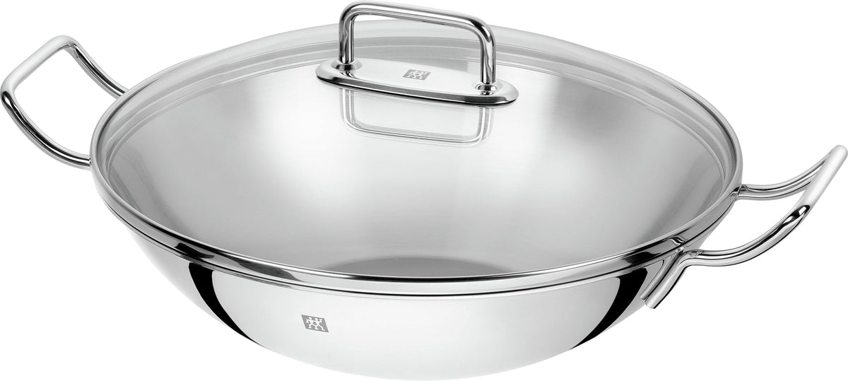 ZWILLING Plus Wokpfanne, 32 cm, Induktion, Unbeschichtet, Edelstahl