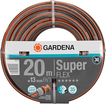GARDENA 18093-20 Premium SuperFLEX Schlauch, Schwarz