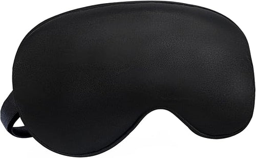Audamp Schlafmaske mit verstellbarem Band, weich und leicht (Schwarz)