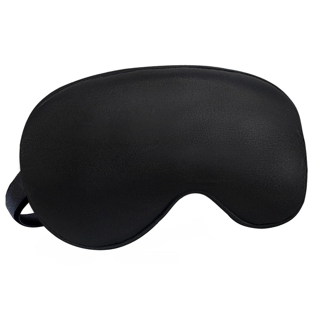 Audamp Schlafmaske mit verstellbarem Band, weich und leicht (Schwarz)