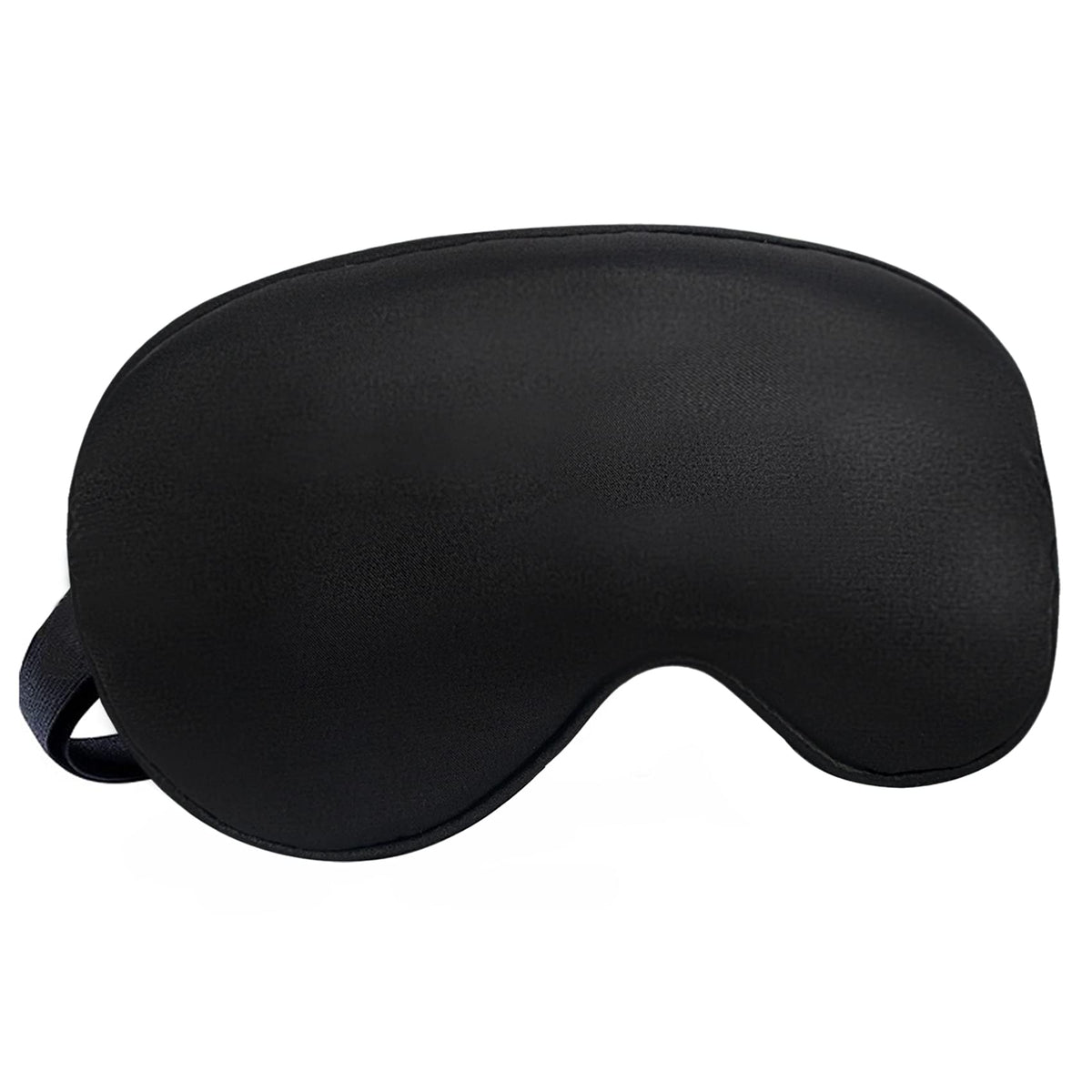 Audamp Schlafmaske mit verstellbarem Band, weich und leicht (Schwarz)