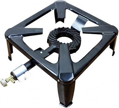 BACOENG Hockerkocher Gas 10KW, Campingkocher Inklusive 1.5 m Schlauch und 50 mbar Druckregler