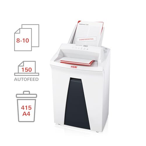 HSM SECURIO AF150 Aktenvernichter I Partikelschnitt 4,5 x 30 mm I 150 Blatt