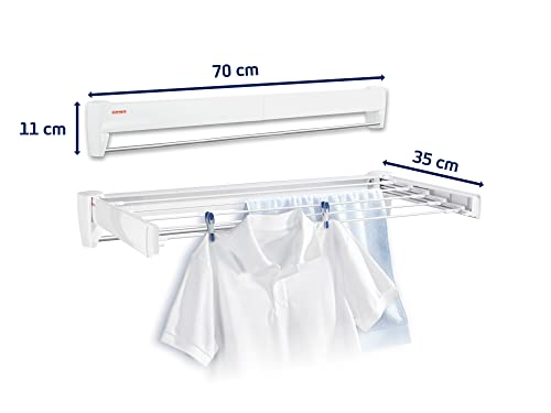Leifheit Wandwäschetrockner Telegant 36 Protect Plus, 3,6 m Trockenlänge