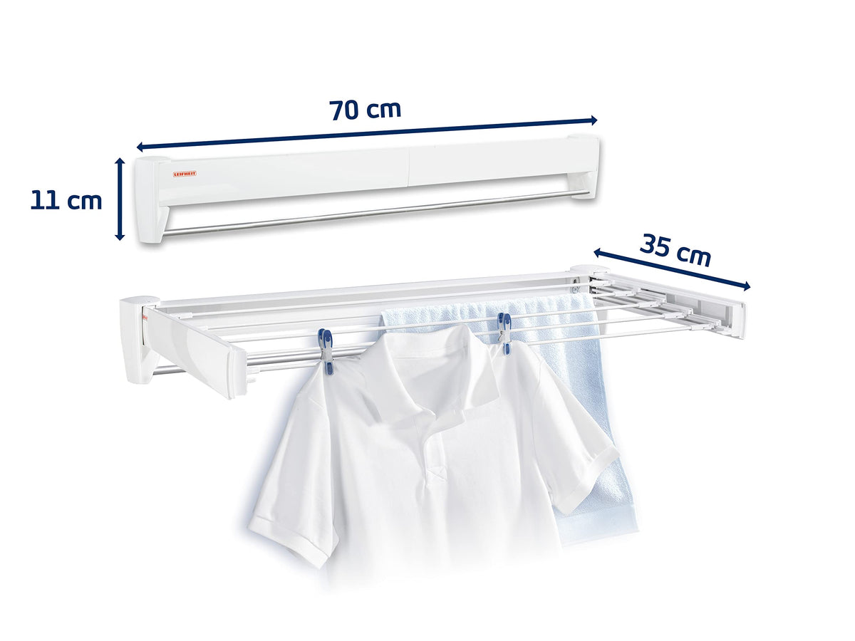 Leifheit Wandwäschetrockner Telegant 36 Protect Plus, 3,6 m Trockenlänge