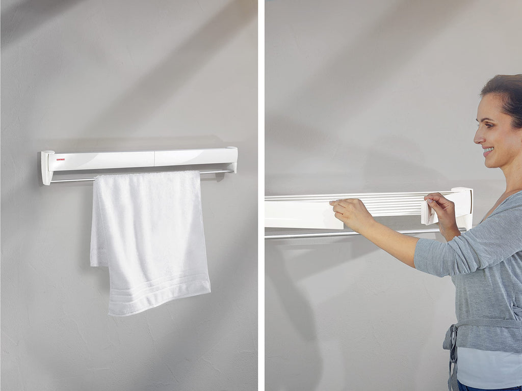 Leifheit Wandwäschetrockner Telegant 36 Protect Plus, 3,6 m Trockenlänge