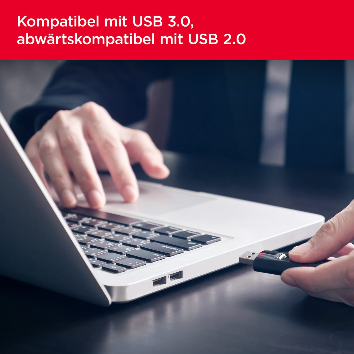 SanDisk Ultra USB 3.0 Flash-Laufwerk 256 GB (SecureAccess Software, Passwortschutz, Übertragungsgeschwindigkeit von bis zu 130 MB/s) Schwarz