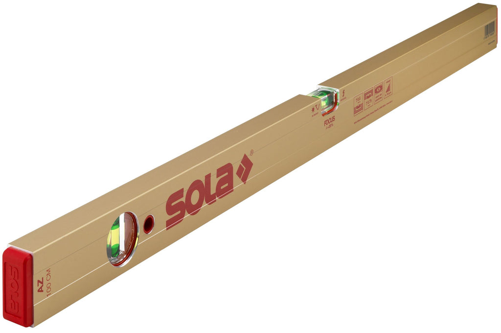SOLA AZ 100 - Wasserwage 100 cm - patentierte SOLA-FOCUS Libelle