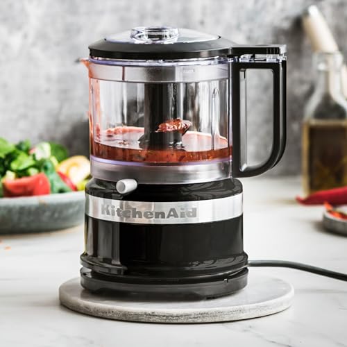 KitchenAid 5KFC3516EOB ,Mini-Food-Processor,Großartig zum Hacken, Vorbereiten von Dressings und Saucen, onyx schwarz