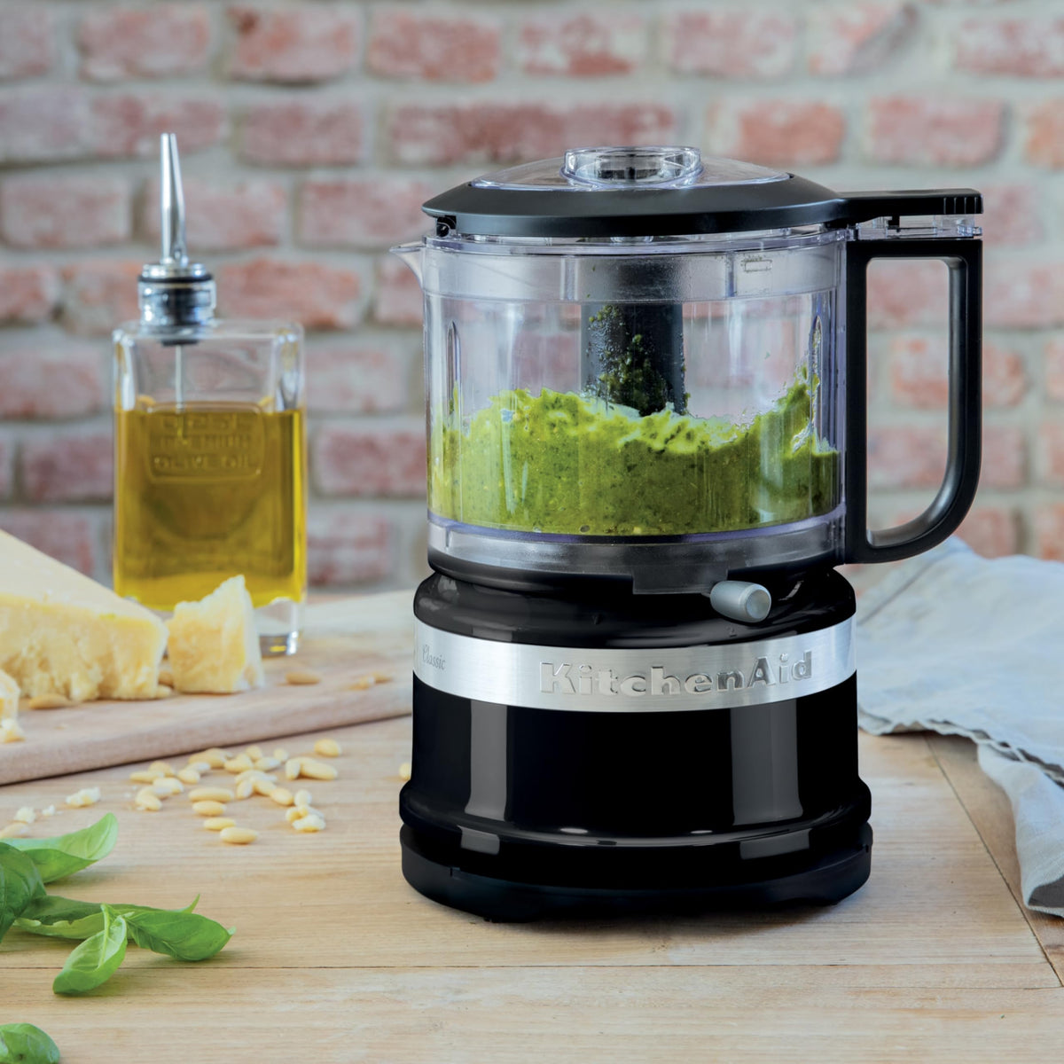 KitchenAid 5KFC3516EOB ,Mini-Food-Processor,Großartig zum Hacken, Vorbereiten von Dressings und Saucen, onyx schwarz