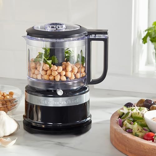 KitchenAid 5KFC3516EOB ,Mini-Food-Processor,Großartig zum Hacken, Vorbereiten von Dressings und Saucen, onyx schwarz