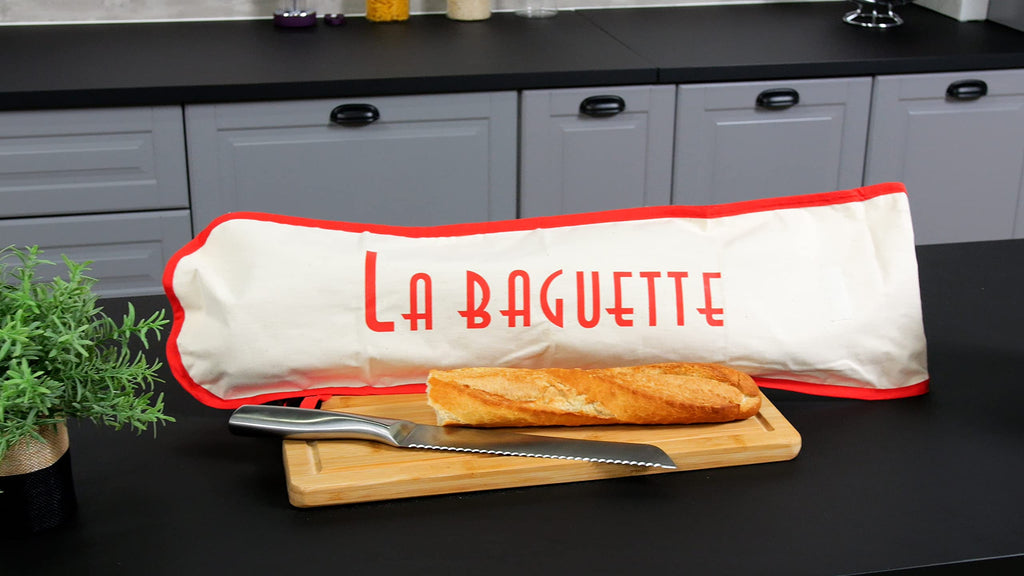 sac à sac ® Beutel für Baguette, 73 X 19 cm 100% Baumwolle, Frankreich