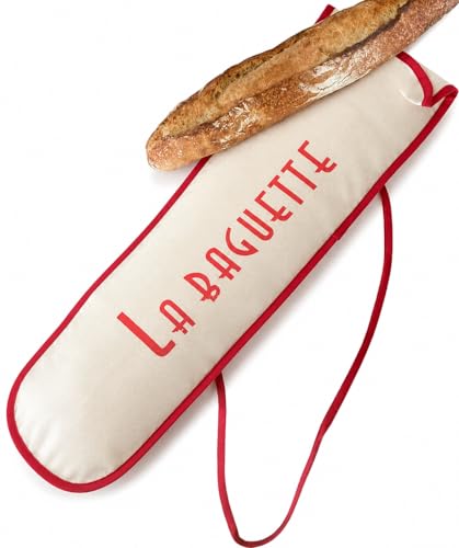 sac à sac ® Beutel für Baguette, 73 X 19 cm 100% Baumwolle, Frankreich